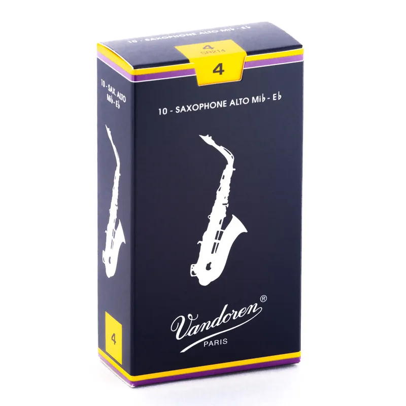 Clearance Vandoren Traditional Alto Saxophone 10-Pack of 4 Reeds