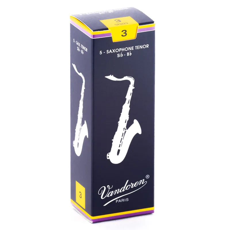 Vandoren Traditional Tenor Saxophone Reeds - 5-Pack of 3.0 Strength Brand New
