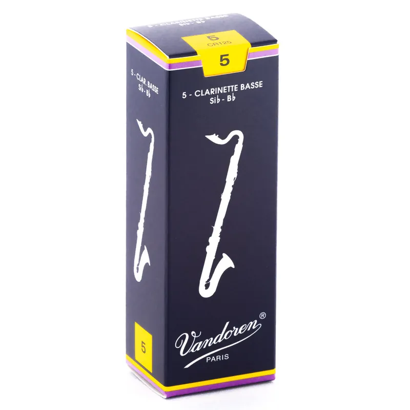 Holiday Sale Vandoren Traditional Bass Clarinet Reeds, 5CT, 5.0 Strength