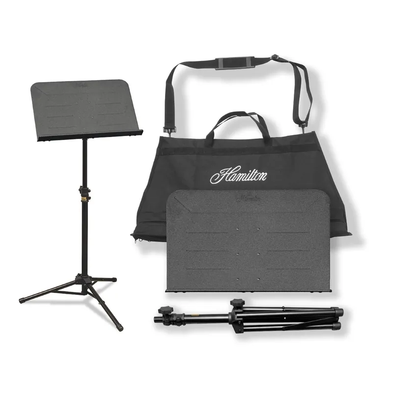 Super Sale Hamilton KB90 Traveler II Portable Symphonic Music Stand and Bag