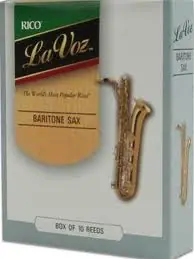 Cheap Rico La Voz Baritone Saxophone 10 Pack, Medium Hard Strength