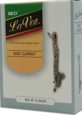 Best Seller Rico La Voz Bass Clarinet 10-Pack, Medium Soft Strength