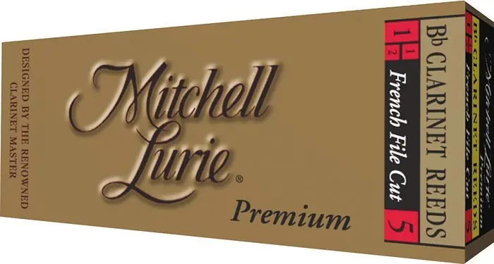 Secure Checkout Rico Mitchell Lurie Premium Bb Clarinet 5 Pack, 2.5 Strength