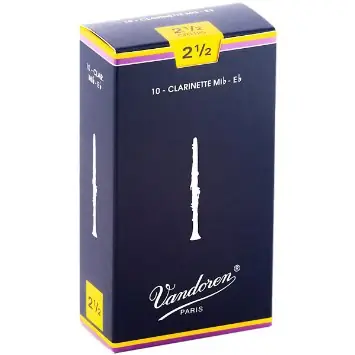 Vandoren CR1125 Eb Soprano Clarinet Reeds 2.5 Strength, 10 Count Direct From Factory