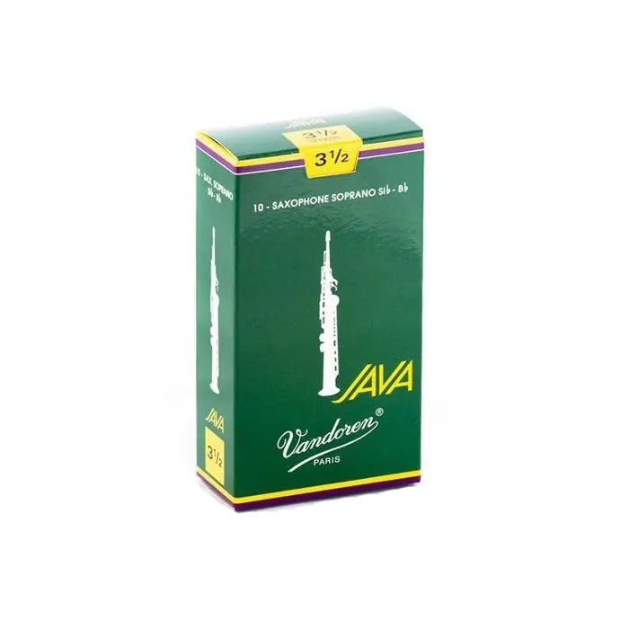 Vandoren SR3035 Java Soprano Sax Reeds, 10CT, 3.5 Strength Budget