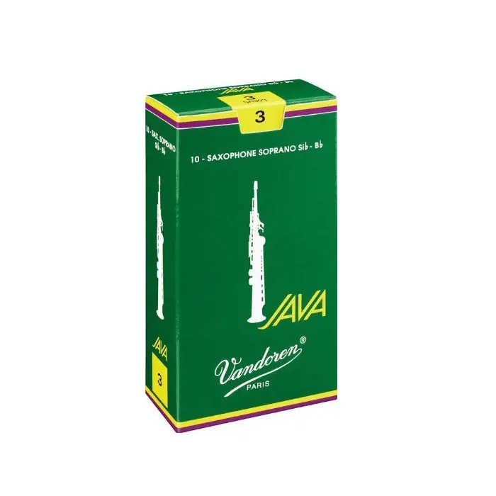 Vandoren SR303 Java Soprano Sax Reeds, 10CT, 3.0 Strength Free Delivery