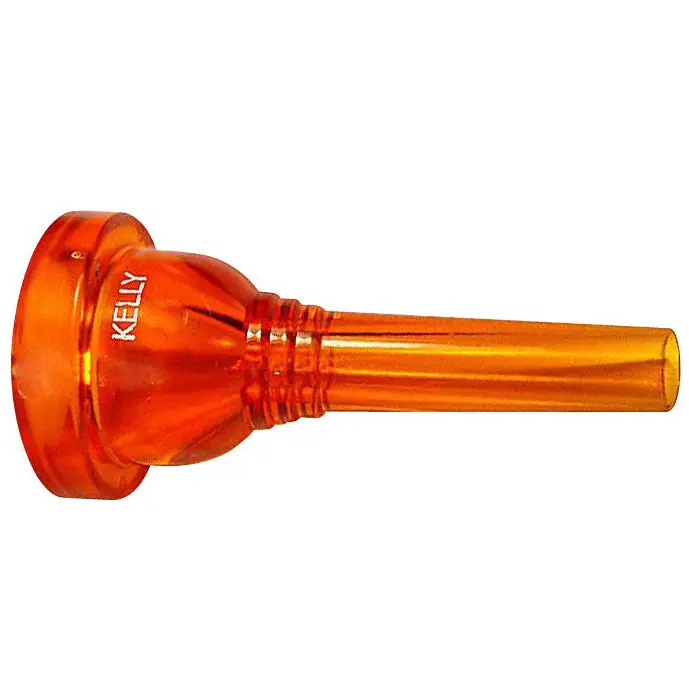 Kelly TB12CO Crystal Orange Plastic Trombone Mouthpiece Affordable