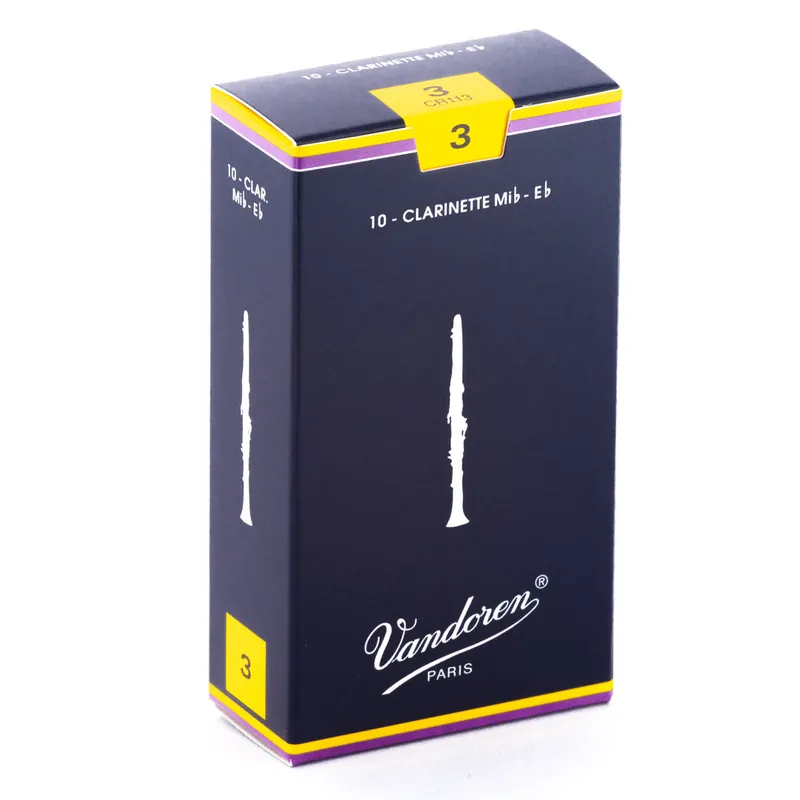 Vandoren CR113 Eb Soprano Clarinet Reeds 3 Strength 10 Ct Super Sale
