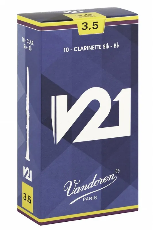 Vandoren V21 3.5 Strength Clarinet Reeds, 10 Count Grab Now