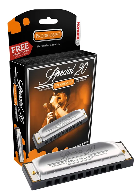 Hohner Special 20 - Progressive Harmonica, Key of D Time-Limited