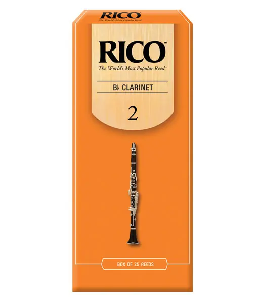 RICO Bb Clarinet Reeds - Orange Box 2.0 Strength 25-Pack Limited Offer