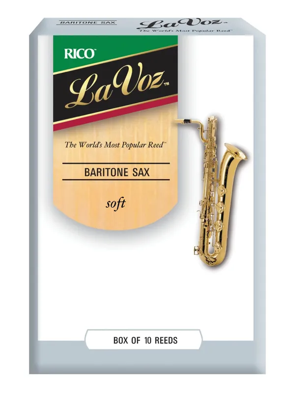 Rico LAVOZ BARI SAX Reeds, 10-Pack, SOFT Strength While Supplies Last