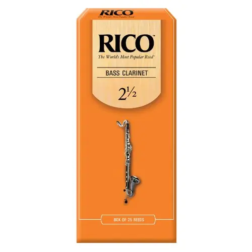 Rico Bass Clarinet Reeds, Strength 2.5, 25-Pack Shop Now