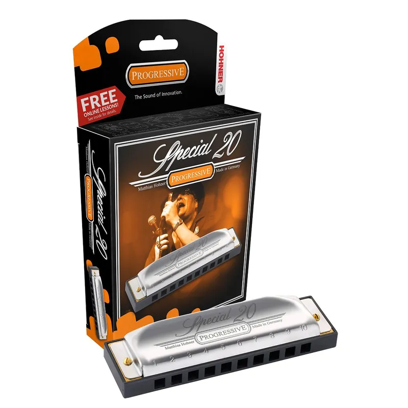 HOHNER SPECIAL 20 - PROGRESSIVE HARMONICA, KEY OF G sharp Special Discount