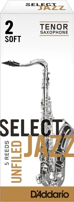 Top Rated D'addario SELECT JAZZ UNFILED BB TENOR SAX Reeds, 5ct, 2 Soft Strength