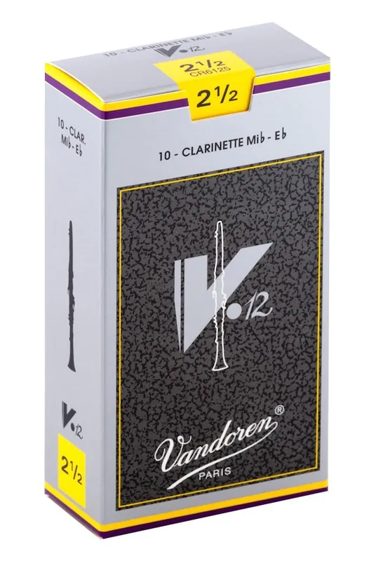 Must Have Vandoren CR6125 Eb Clarinet V.12 Reeds Strength 2.5; Box of 10