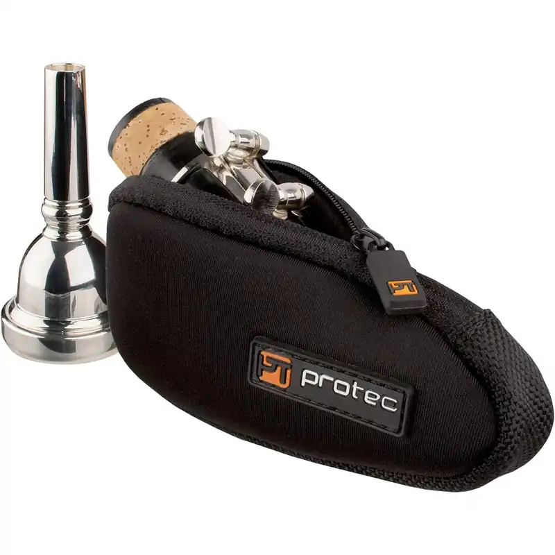 While Supplies Last Protec N264 Neoprene Trombone/Alto Saxophone Mouthpiece Pouch - Black