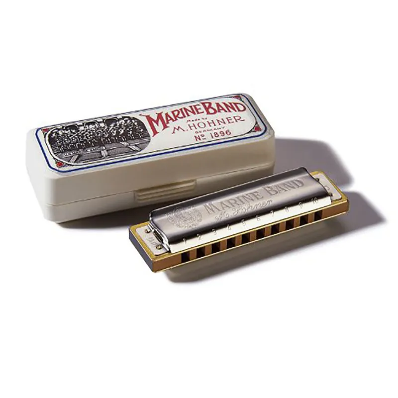 Hohner Marine Band Harmonica in Chrome - Key of Eb Direct From Manufacturer