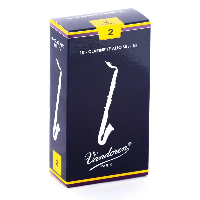 Vandoren CR142 Alto Clarinet Traditional Reeds Strength 2; Box of 10 Limited Edition