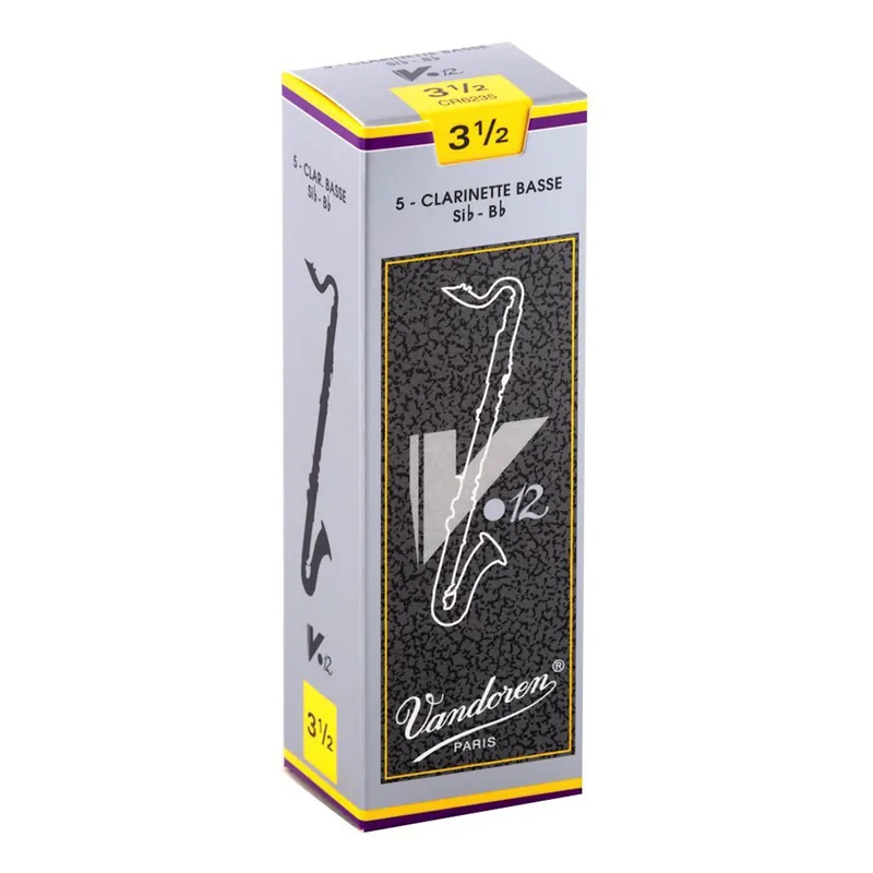 Grab Now Vandoren CR6235 Bass Clarinet V 12 Reeds Strength No. 3.5, Box of 5