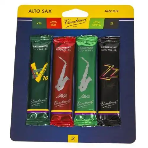 Vandoren SRMIXA2 Alto Saxophone 2.0 Strength Jazz Reed Variety Pack Best Seller