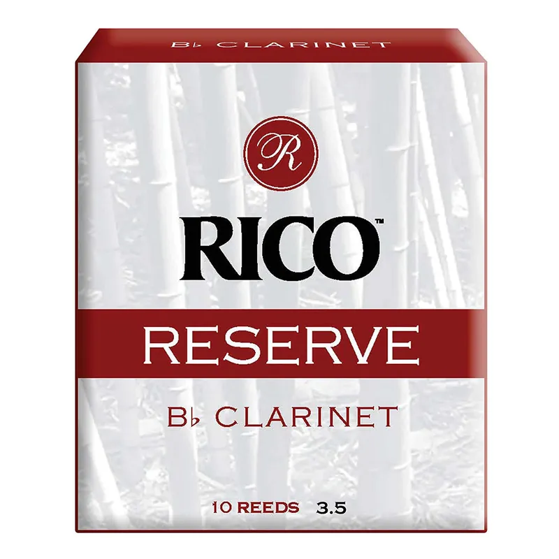 Professional Grade D'addario Rico Reserve Bb Clarinet Reeds, Strength 3.5, 10-Pack