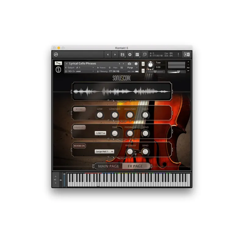 SonuScore Lyrical Cello Phrases Virtual Instrument Special Offer