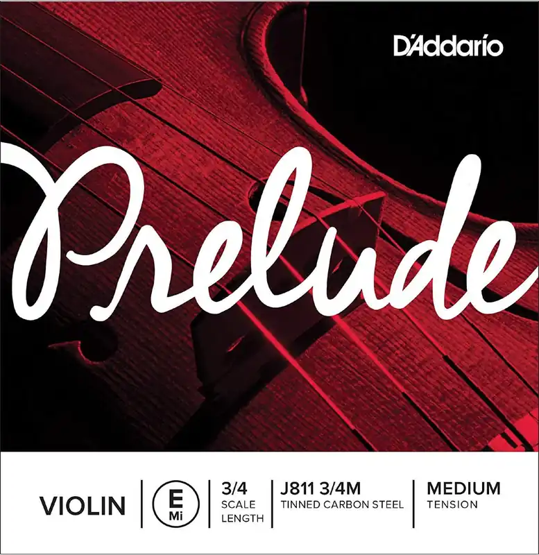 D'Addario Prelude Violin Single E String, 4/4 Scale, Heavy Tension Shop Now