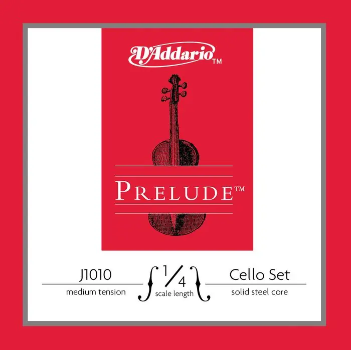 Budget D'Addario Prelude Cello String Set 1/4"" Scale Medium Tension