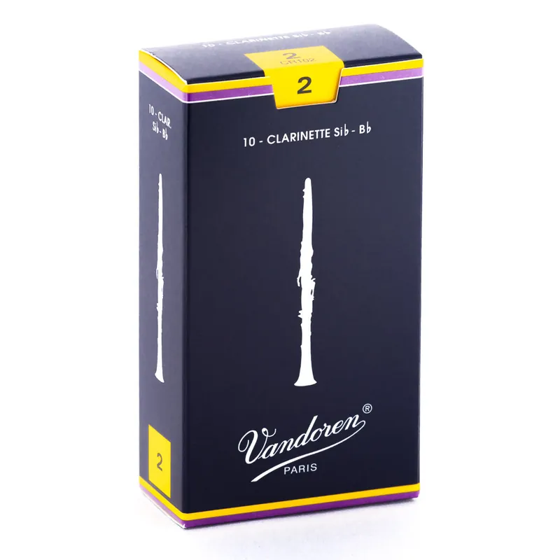 Vandoren Traditional Bb Clarinet Reeds 10-Pack #2 Strength Last Chance