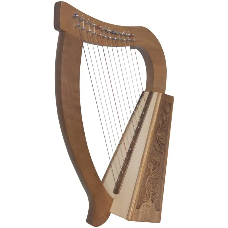 Roosebeck Baby Harp 12 String Walnut + Extra String Set & Tuning Tool Bargain