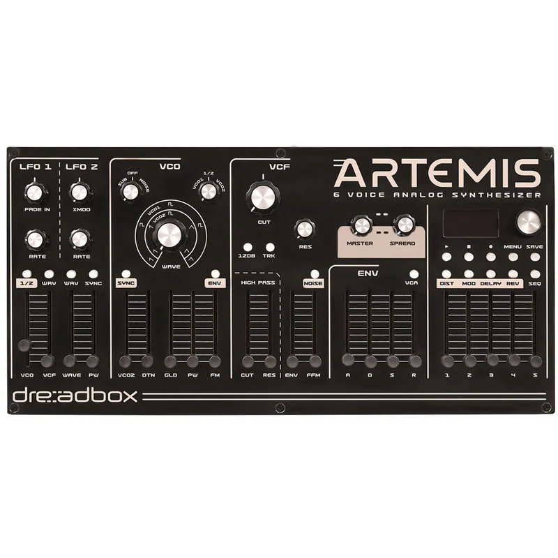 Luxury Dreadbox Artemis 6 Voice Desktop Analog Polyphonic Synthesizer
