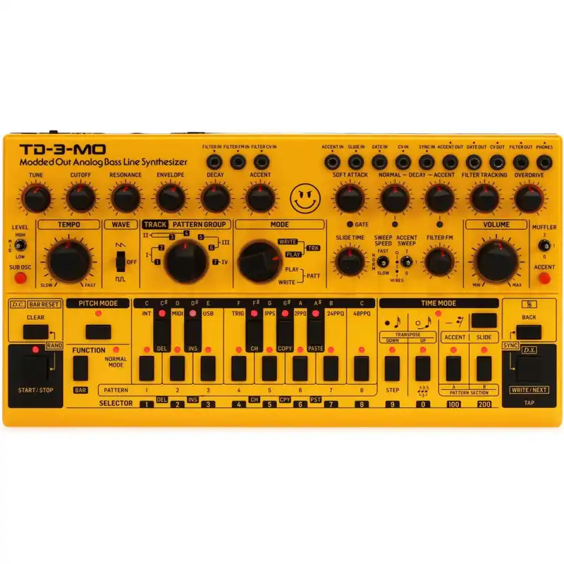 Behringer TD-3-MO-AM Analog Bass Line Synthesizer - Yellow Instant Buy