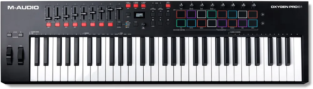M-Audio Oxygen Pro 61 - 61-Key USB MIDI Performance Controller Popular