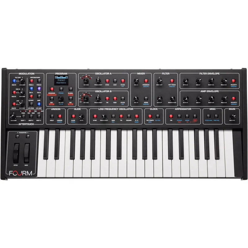 Sequential Fourm 37-Key 4 Voice Analog Synthesizer w/ Polyphonic After Cheap