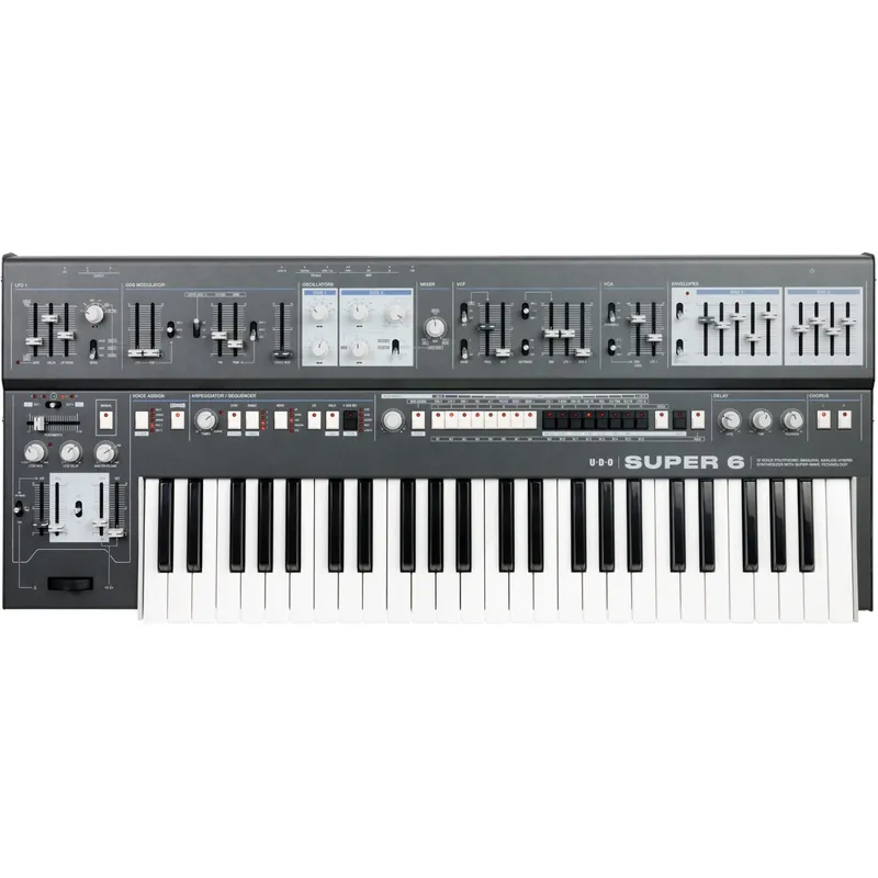 New Arrival UDO Audio Super 6 Polyphonic Synthesizer - Gray