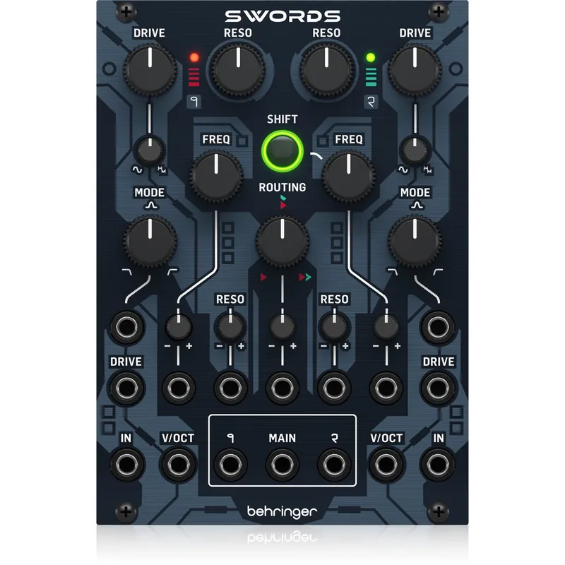 Cheap Behringer SWORDS Dual Analog Multi-Mode Filter for Eurorack