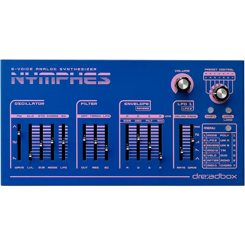 Premium Dreadbox Nymphes 6 Voice Polyphonic USB powered Analog Synthesizer