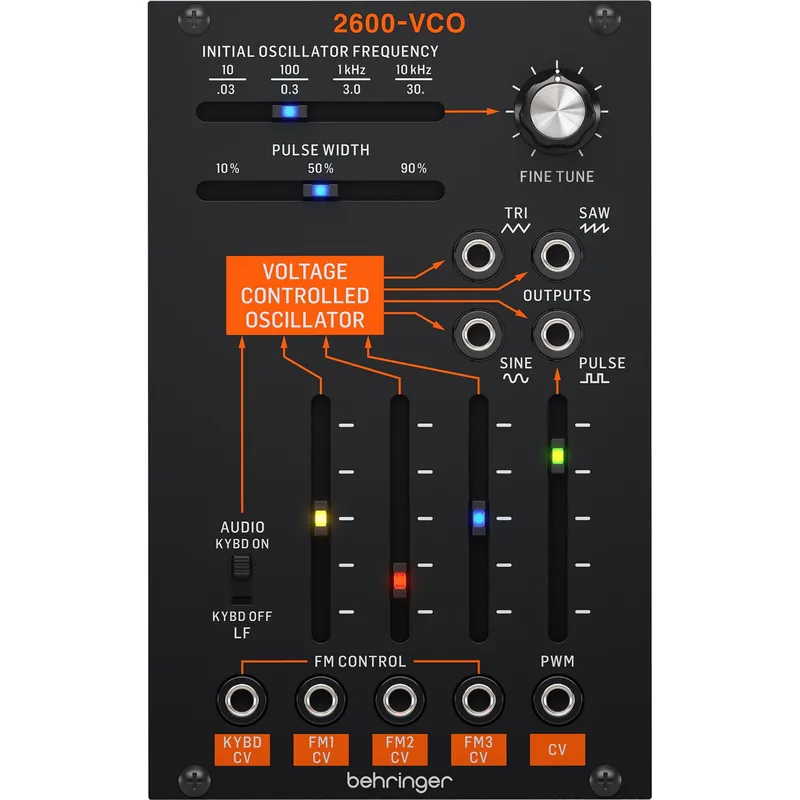 Behringer 2600 VCO Analog Voltage Controlled Oscillator Module for Eur Top Rated