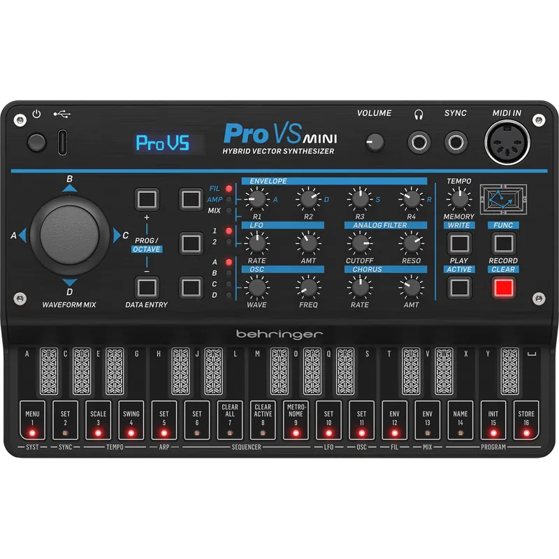 Hot Deal Behringer PRO VS MINI Portable 4-Voice Hybrid Synthesizer