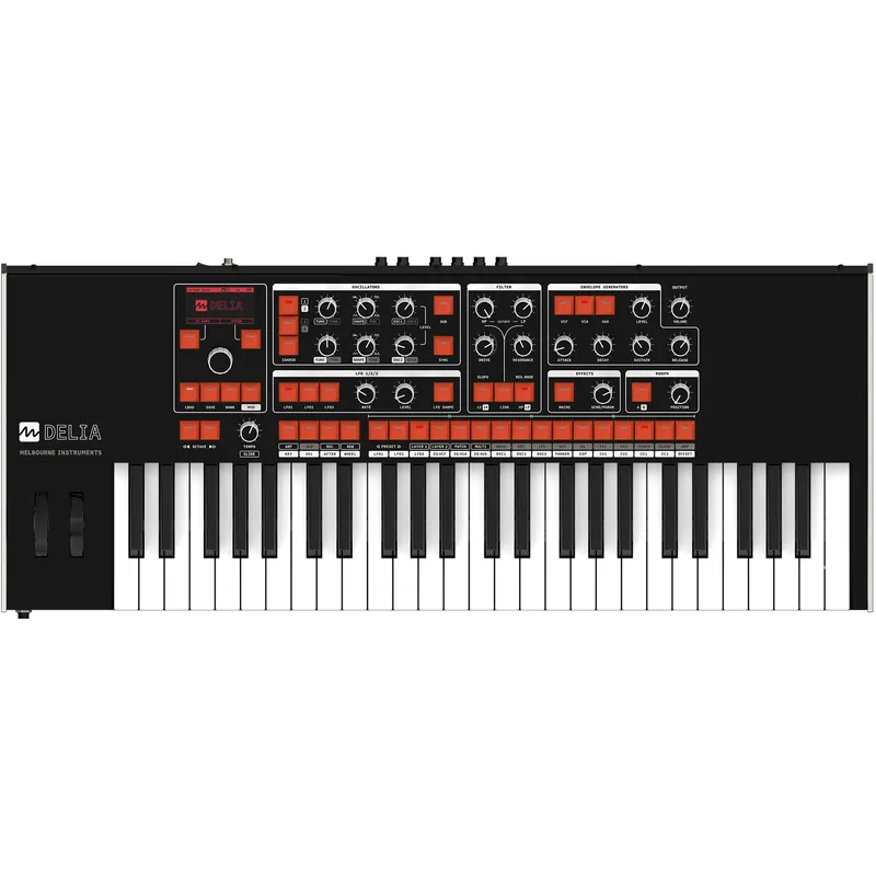 Melbourne Instruments Delia Motorized Morphing Polyphonic Synthesizer Get Yours