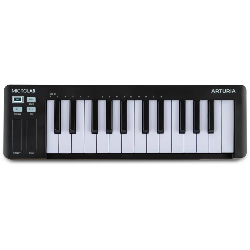 Best Price Arturia Microlab MK3 Ultra-Compact MIDI Controller - Black