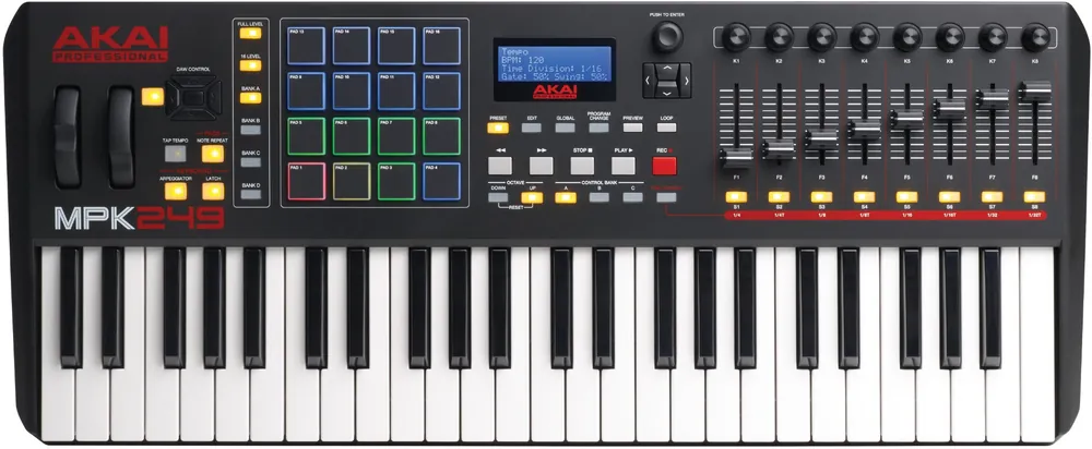 Akai MPK249 49-Key MIDI Controller with Semi Weighted Keys Fresh Stock