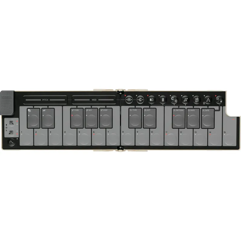 Order Now Korg Nanokey Fold Foldable MIDI Keyboard - Sand Beige