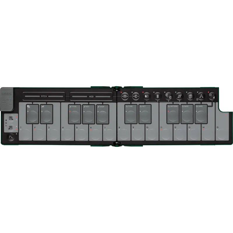 Korg Nanokey Fold Foldable MIDI Keyboard - Alpine Green New Arrival