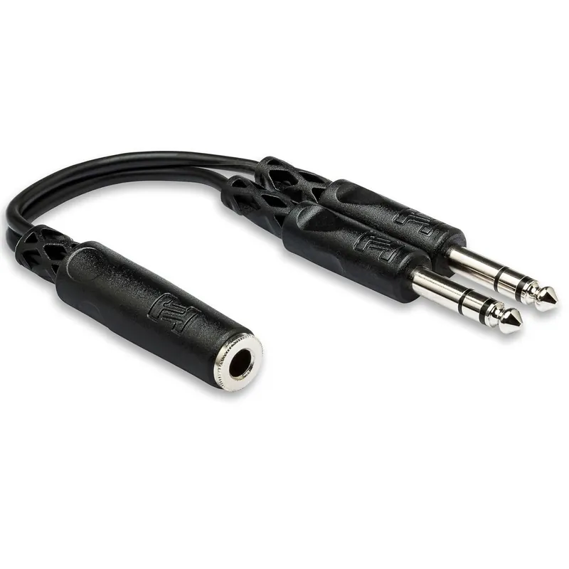 Hosa YPP-308 Y Cable 1/4"" TRS Female - 1/4"" TRS Wholesale