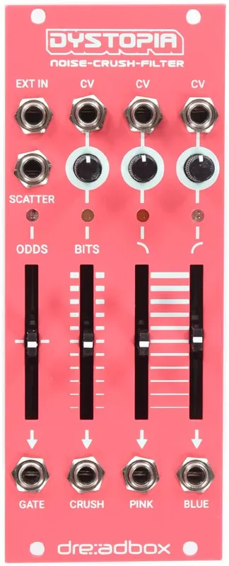 Original Dreadbox Dystopia 10 hp Noise Generator, Bit Crusher, and Dual Filter