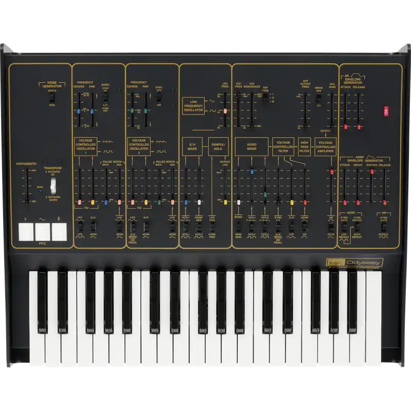 Korg ARP Odyssey FS Analog Synthesizer with Full-Sized Keys (Black/Gold) Flash Sale