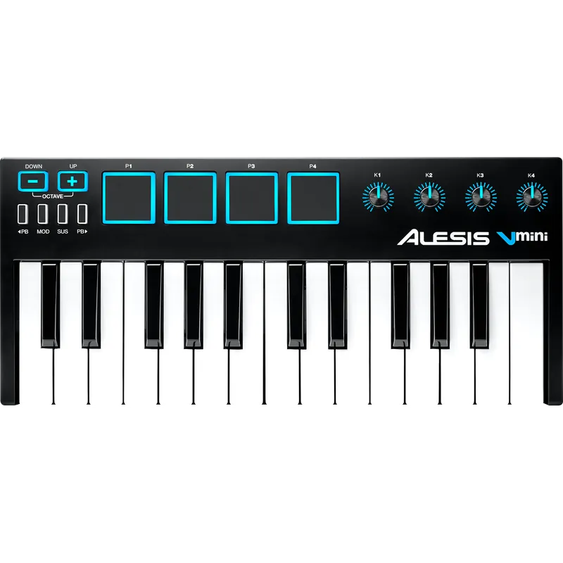 Order Now Alesis V Mini Portable 25-Key USB MIDI Keyboard Controller
