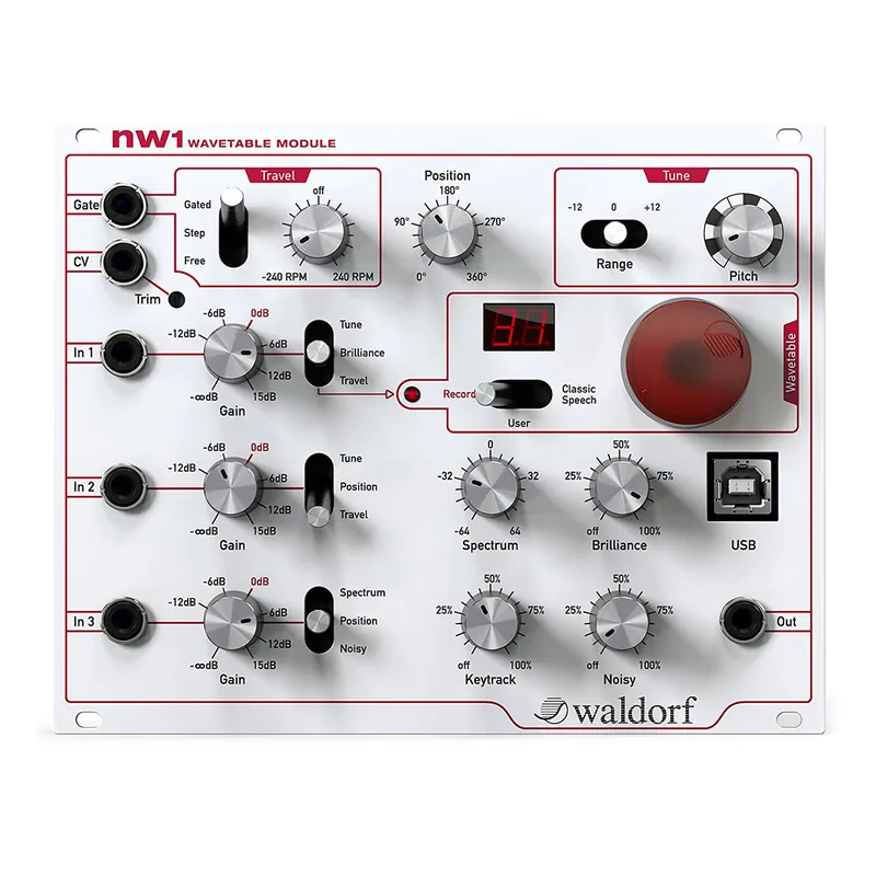 Waldorf NW1 Wavetable Module for Eurorack Holiday Sale